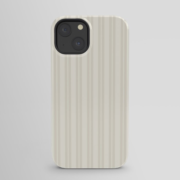 Pale Neutral Classic Double Stripe Pattern iPhone Case Gallery Image 29
