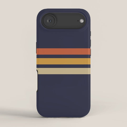Vintage Retro Stripes iPhone Case Gallery Image 2