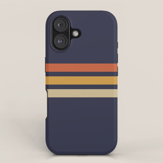 Vintage Retro Stripes iPhone Case Gallery Image 1