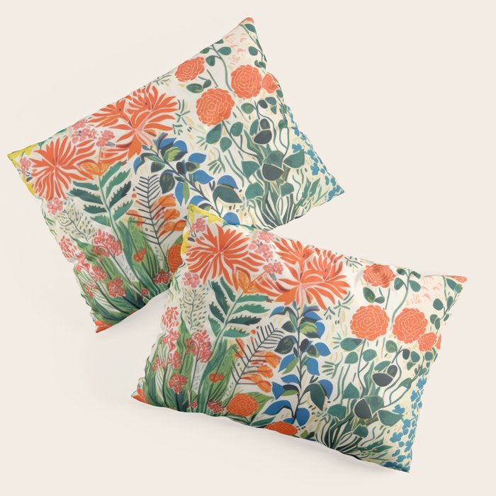 Colourful Flower Nursery Pillow Sham Gallery Image 3