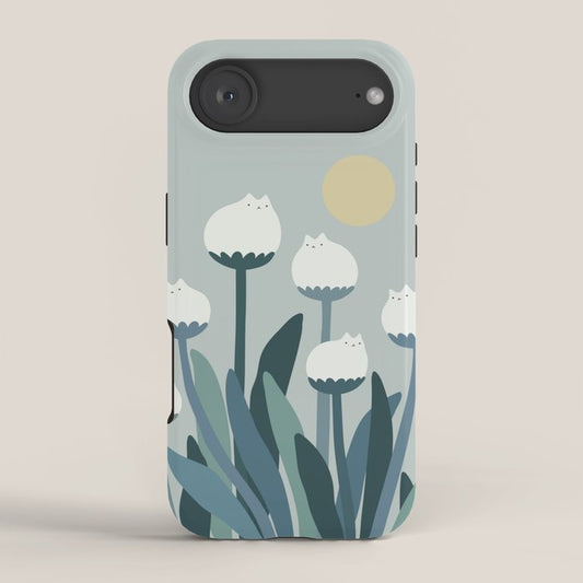 Cat and Plant 76 iPhone Case Gallery Image 2