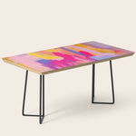 Summer Pink Pastel Abstract Coffee Table Gallery Image 1