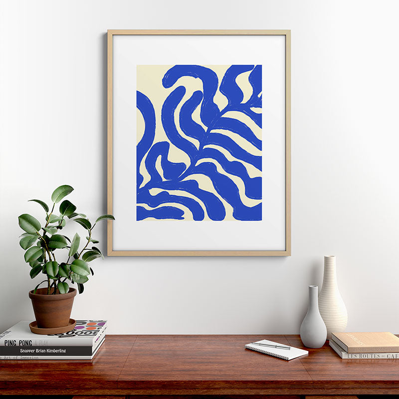 matisse blue leaves Framed Art Print Gallery Image 29