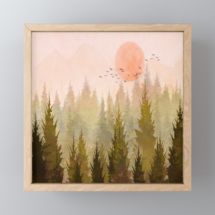 Hill Morning Mini Art Print Gallery Image 1