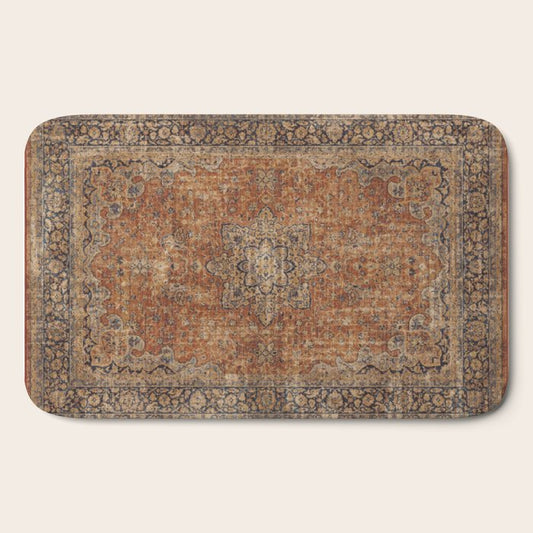 mustard antique rug Bath Mat Gallery Image 2