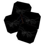 Black Pinky Swear Coaster Gallery Image 1
