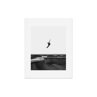Air - Skateboarding at Venice Beach, Black and White Photography Art Print Gallery Image 5
