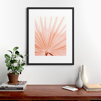 Blush Pink Fan Palm Framed Art Print Gallery Image 35