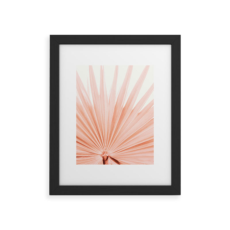 Blush Pink Fan Palm Framed Art Print Gallery Image 34