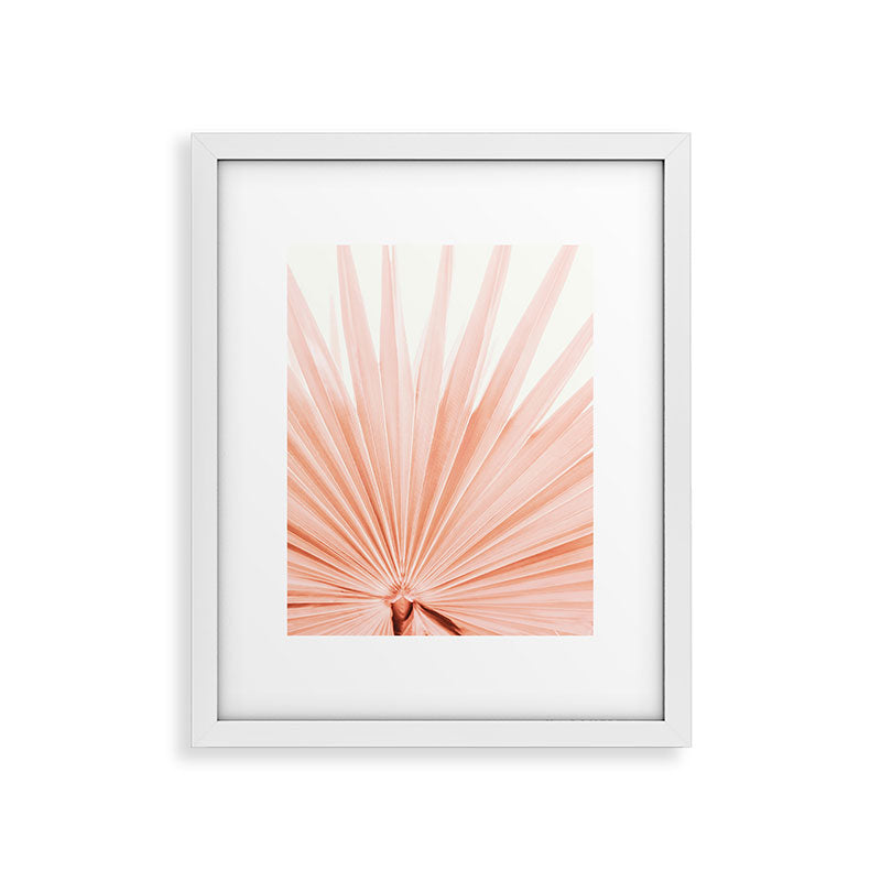 Blush Pink Fan Palm Framed Art Print Gallery Image 23