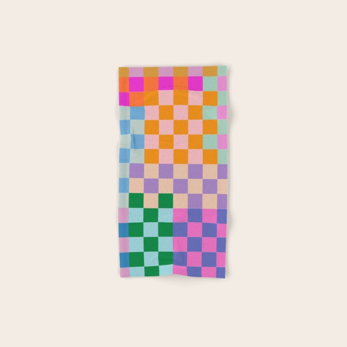 Checkerboard Collage Bath Towel Gallery Image 1