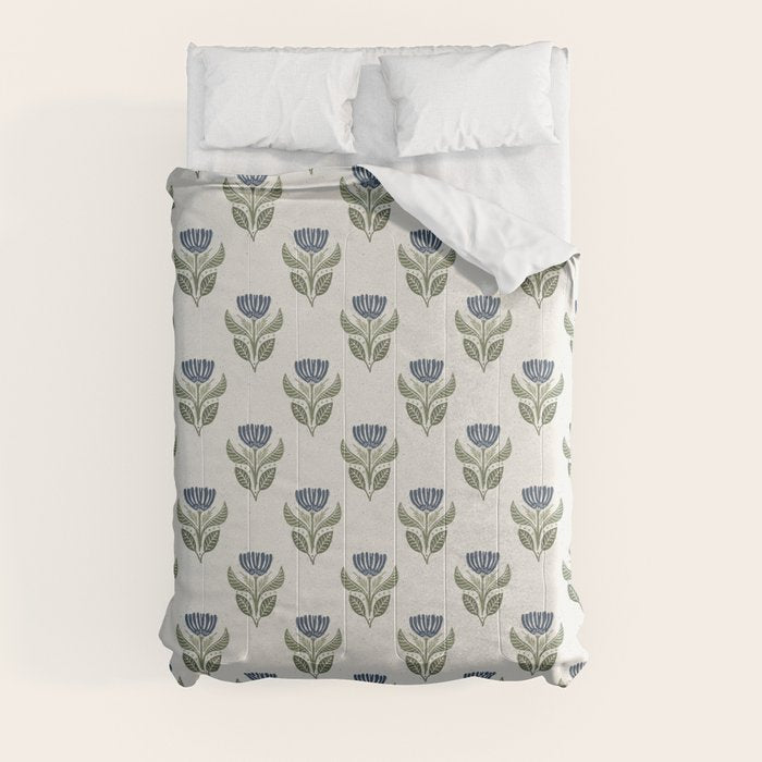 Stamped Floral Comforter Gallery Image 8