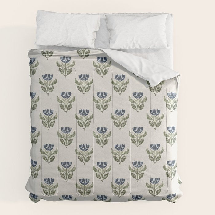 Stamped Floral Comforter Gallery Image 2