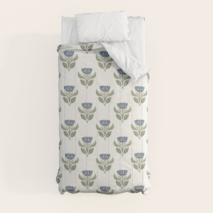Stamped Floral Comforter Gallery Image 4