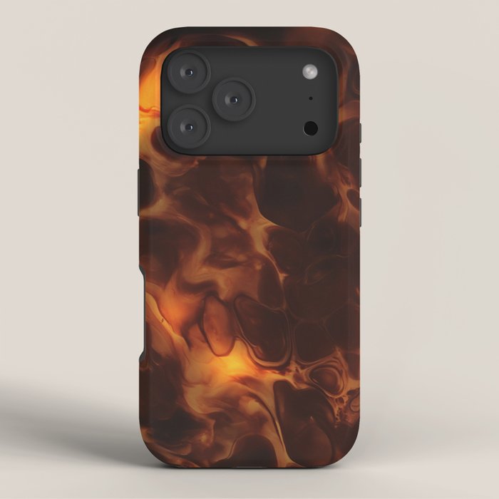 Dark Coffee Tortoiseshell Turtle Pattern iPhone Case Gallery Image 3