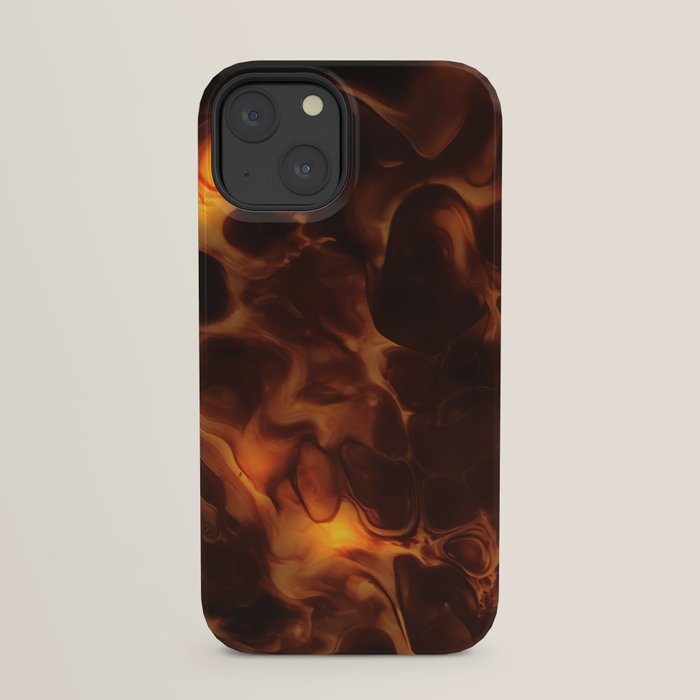 Dark Coffee Tortoiseshell Turtle Pattern iPhone Case Gallery Image 21