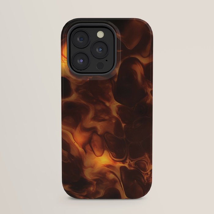 Dark Coffee Tortoiseshell Turtle Pattern iPhone Case Gallery Image 31