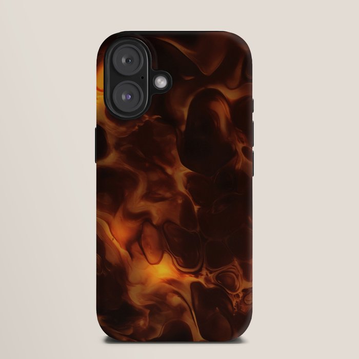 Dark Coffee Tortoiseshell Turtle Pattern iPhone Case Gallery Image 9