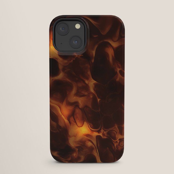 Dark Coffee Tortoiseshell Turtle Pattern iPhone Case Gallery Image 25