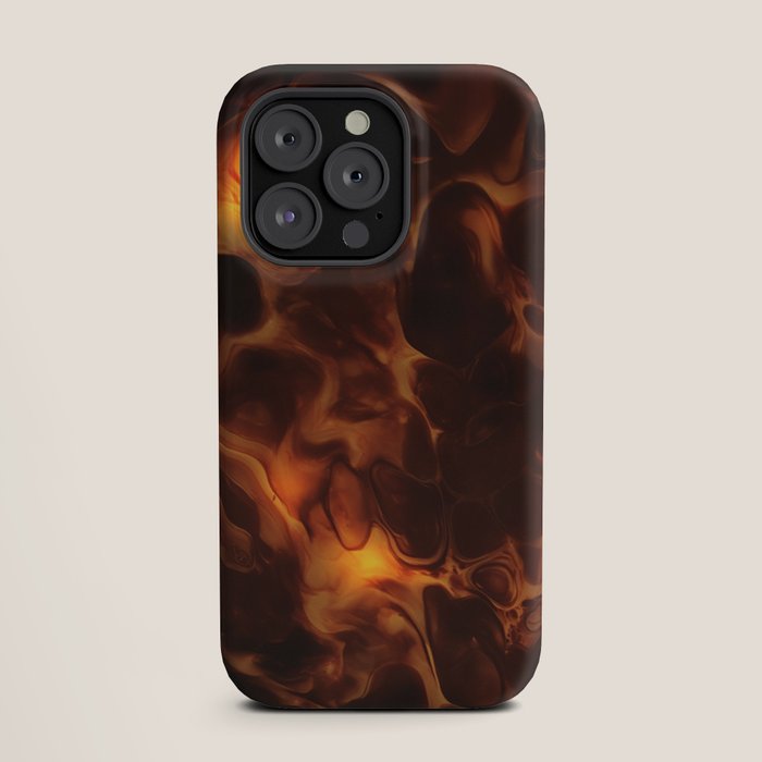 Dark Coffee Tortoiseshell Turtle Pattern iPhone Case Gallery Image 19