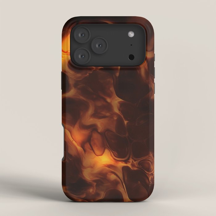 Dark Coffee Tortoiseshell Turtle Pattern iPhone Case Gallery Image 4