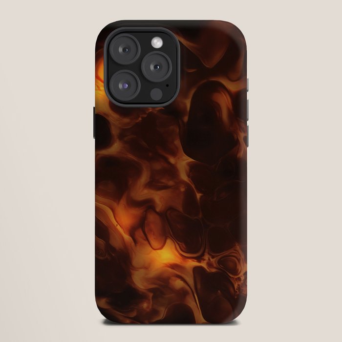 Dark Coffee Tortoiseshell Turtle Pattern iPhone Case Gallery Image 12