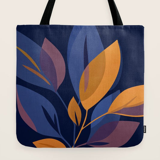 Scorpio Dark Abstract Botanical Tote Bag Gallery Image 2