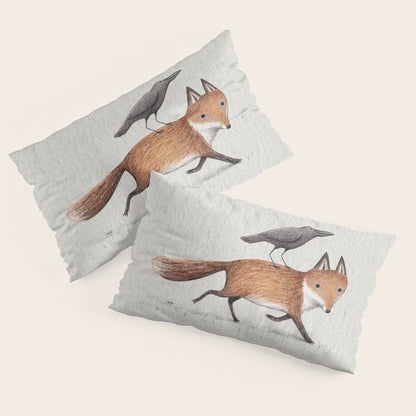 Fox & Crow - Piggyback Pillow Sham Gallery Image 4
