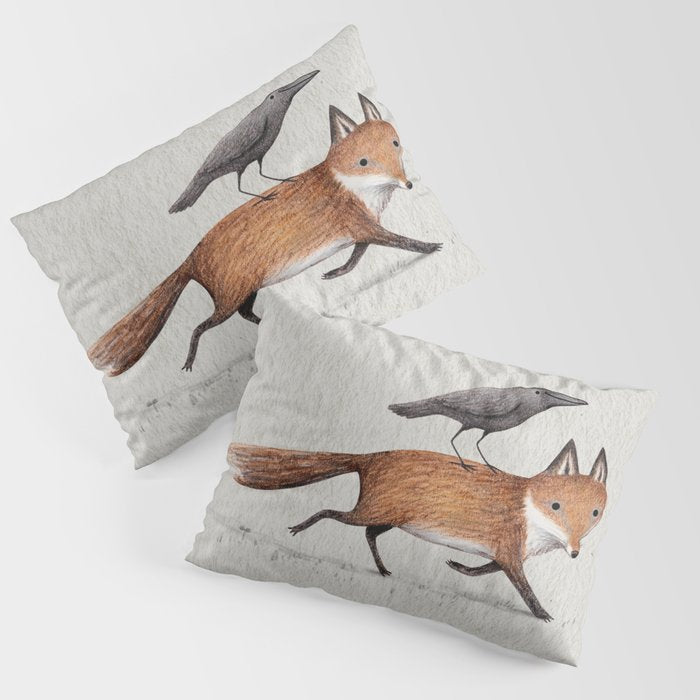 Fox & Crow - Piggyback Pillow Sham Gallery Image 1