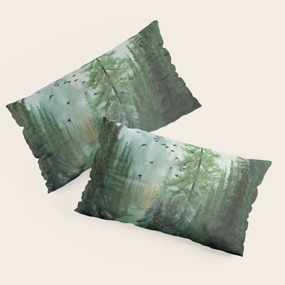 Mountain Morning 2 Pillow Sham Gallery Image 2