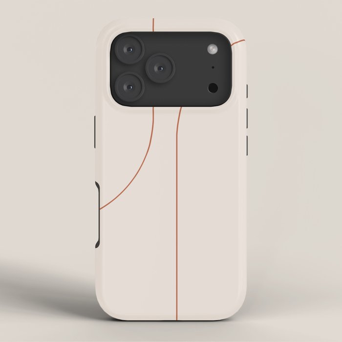 Modern Minimal Line Abstract XXVI iPhone Case Gallery Image 3