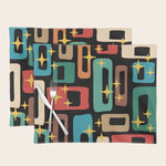 Retro Mid Century Modern Abstract Pattern 223 Placemat Gallery Image 1