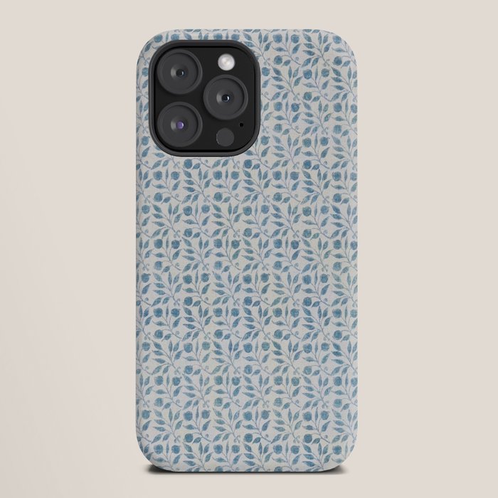 William Morris Vintage Rosehip Mineral Blue iPhone Case Gallery Image 20