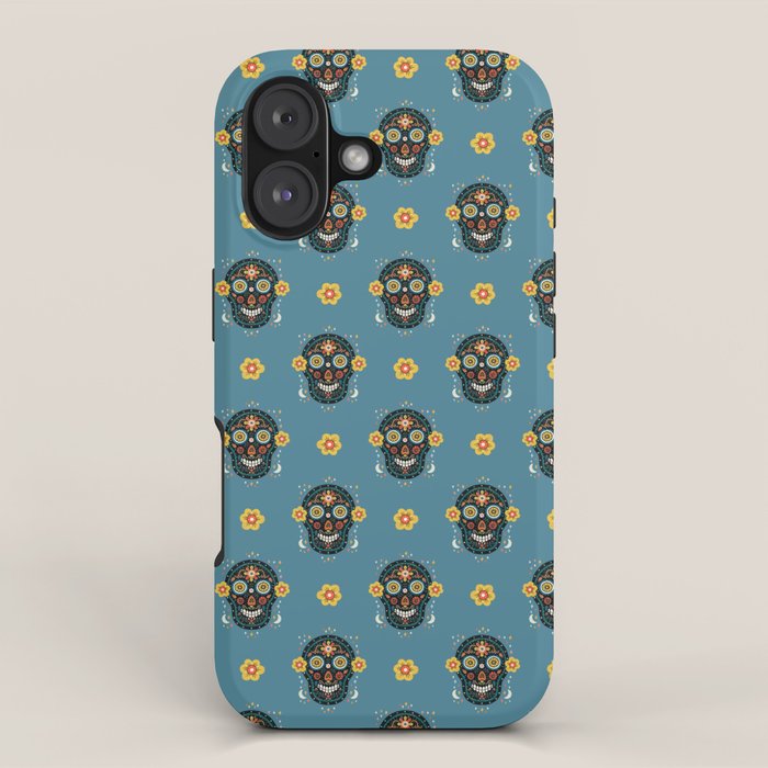 Happy Haunting | Day of Dead Skull iPhone Case Gallery Image 1