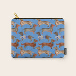 Dachshunds - Cornflower Blue Palette Carry All Pouch Gallery Image 1