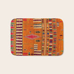 Orange Traditional Moroccan Design Bath Mat Gallery Image 1