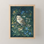 Barn Owl Forest Mini Art Print Gallery Image 1