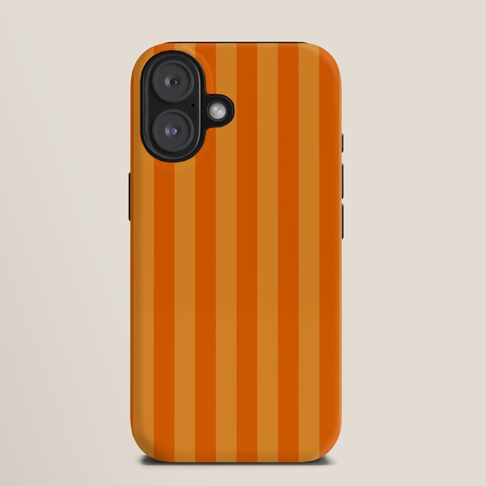 Orange Stripes Vertical Stripe Pattern iPhone Case Gallery Image 9