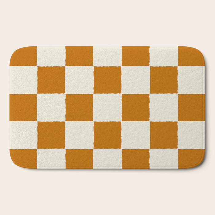 DESERT CHECKER GINGER Bath Mat Gallery Image 2