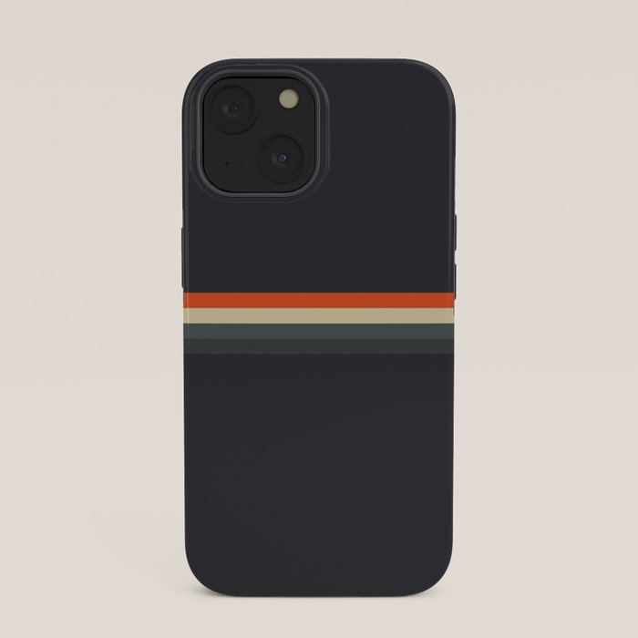 Fujitaka - Classic Dark Retro Stripes iPhone Case Gallery Image 33