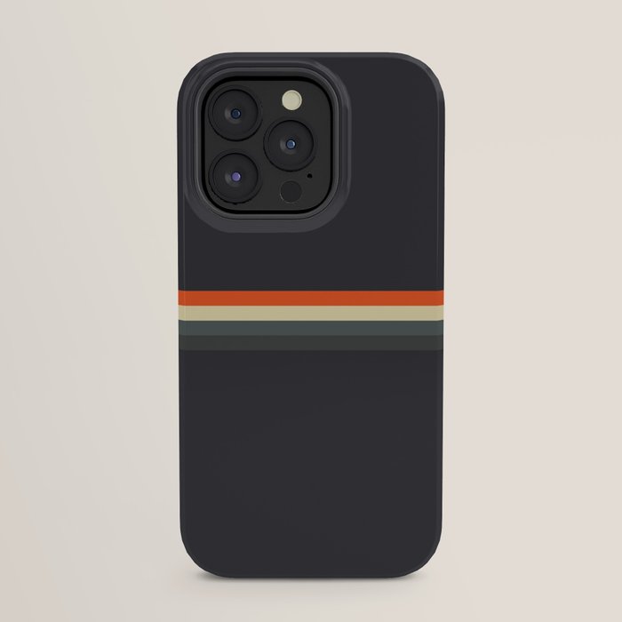 Fujitaka - Classic Dark Retro Stripes iPhone Case Gallery Image 23
