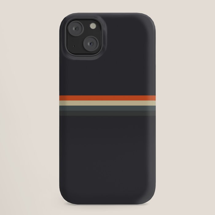 Fujitaka - Classic Dark Retro Stripes iPhone Case Gallery Image 18