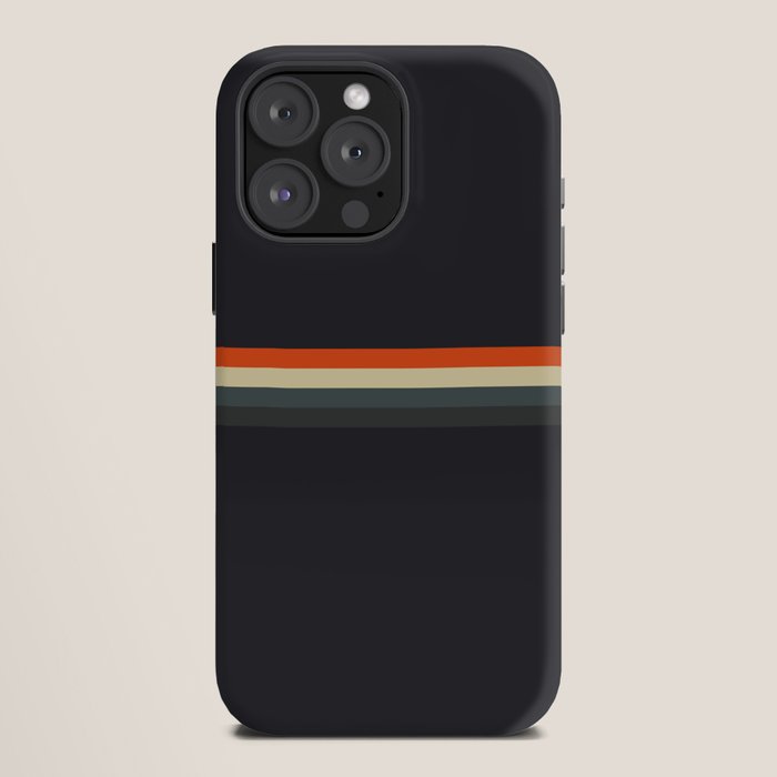 Fujitaka - Classic Dark Retro Stripes iPhone Case Gallery Image 12