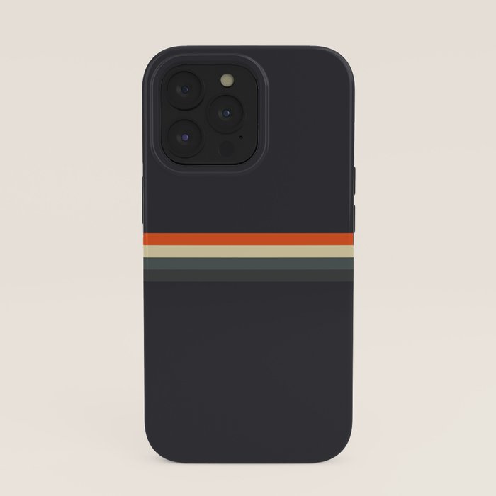 Fujitaka - Classic Dark Retro Stripes iPhone Case Gallery Image 39