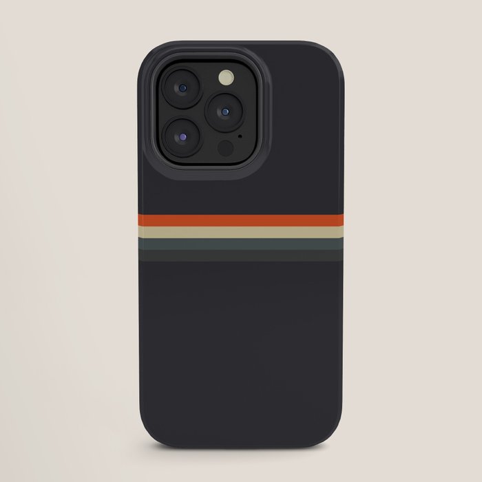 Fujitaka - Classic Dark Retro Stripes iPhone Case Gallery Image 27