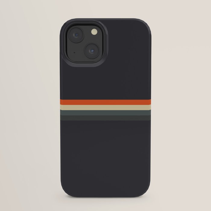 Fujitaka - Classic Dark Retro Stripes iPhone Case Gallery Image 21