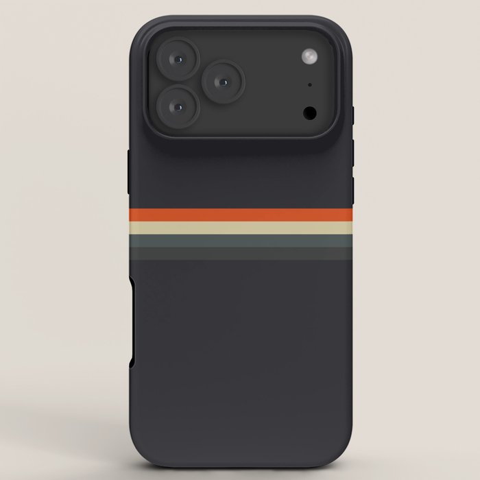 Fujitaka - Classic Dark Retro Stripes iPhone Case Gallery Image 8