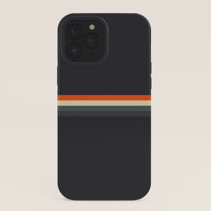 Fujitaka - Classic Dark Retro Stripes iPhone Case Gallery Image 40