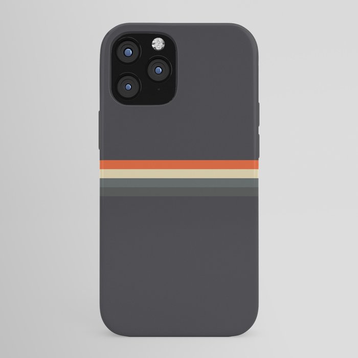 Fujitaka - Classic Dark Retro Stripes iPhone Case Gallery Image 43
