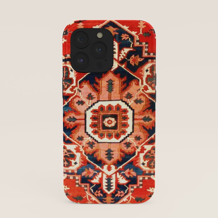 Heriz Serapi Azerbaijan Antique Persian Rug Print iPhone Case Gallery Image 39